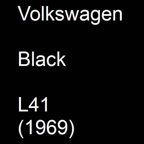 Volkswagen, Black, L41 (1969).